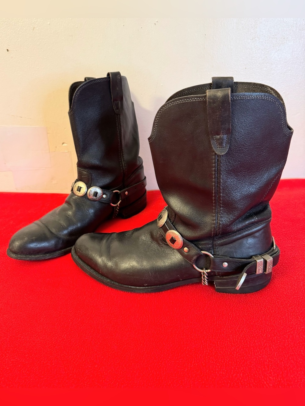 Men’s Western Biltrite Neoprene Cowboy Oil Proof Leather Boots. Size 12 D  47050